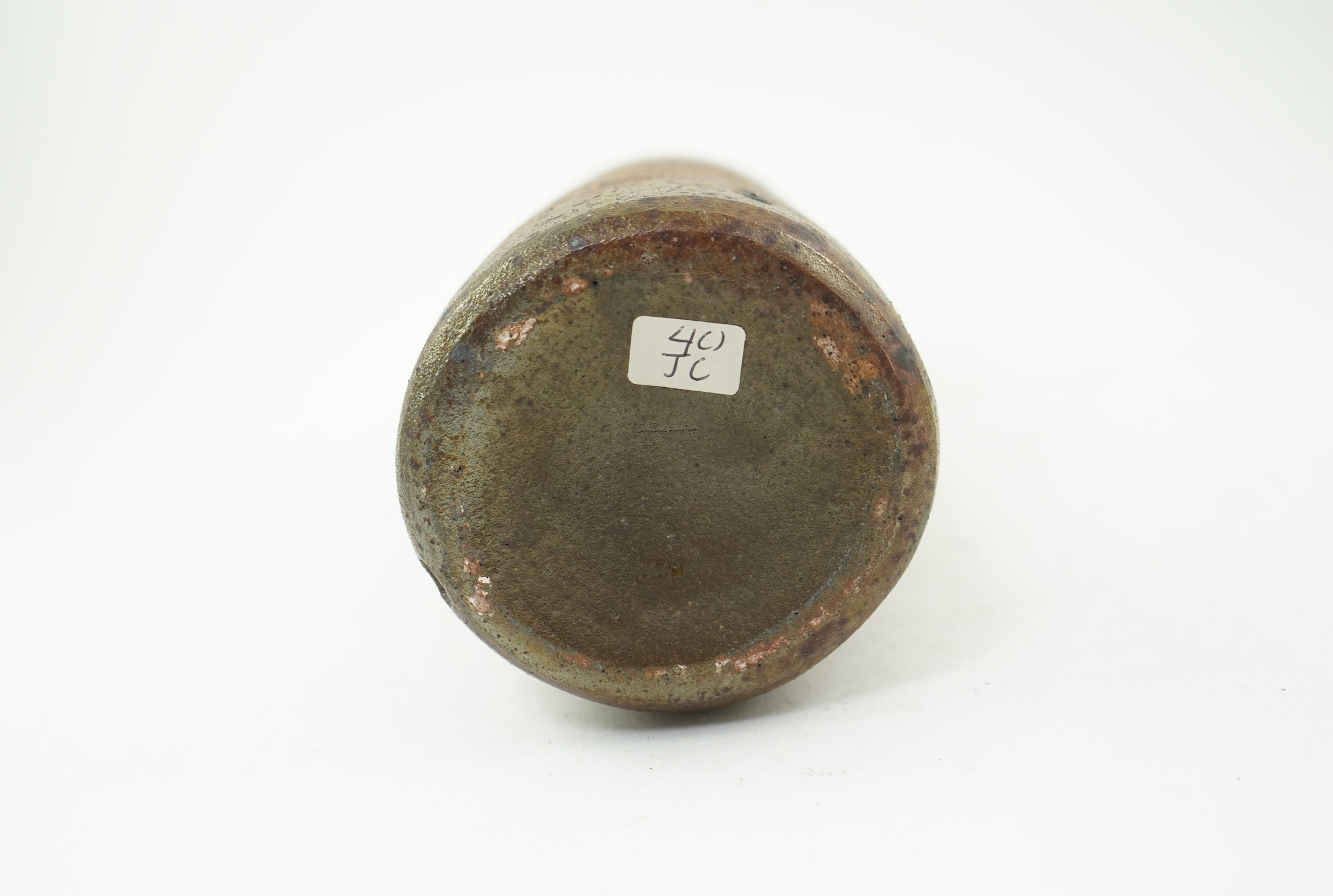Joanna Constantinidis (1927-2000): A tall stoneware bottle vase